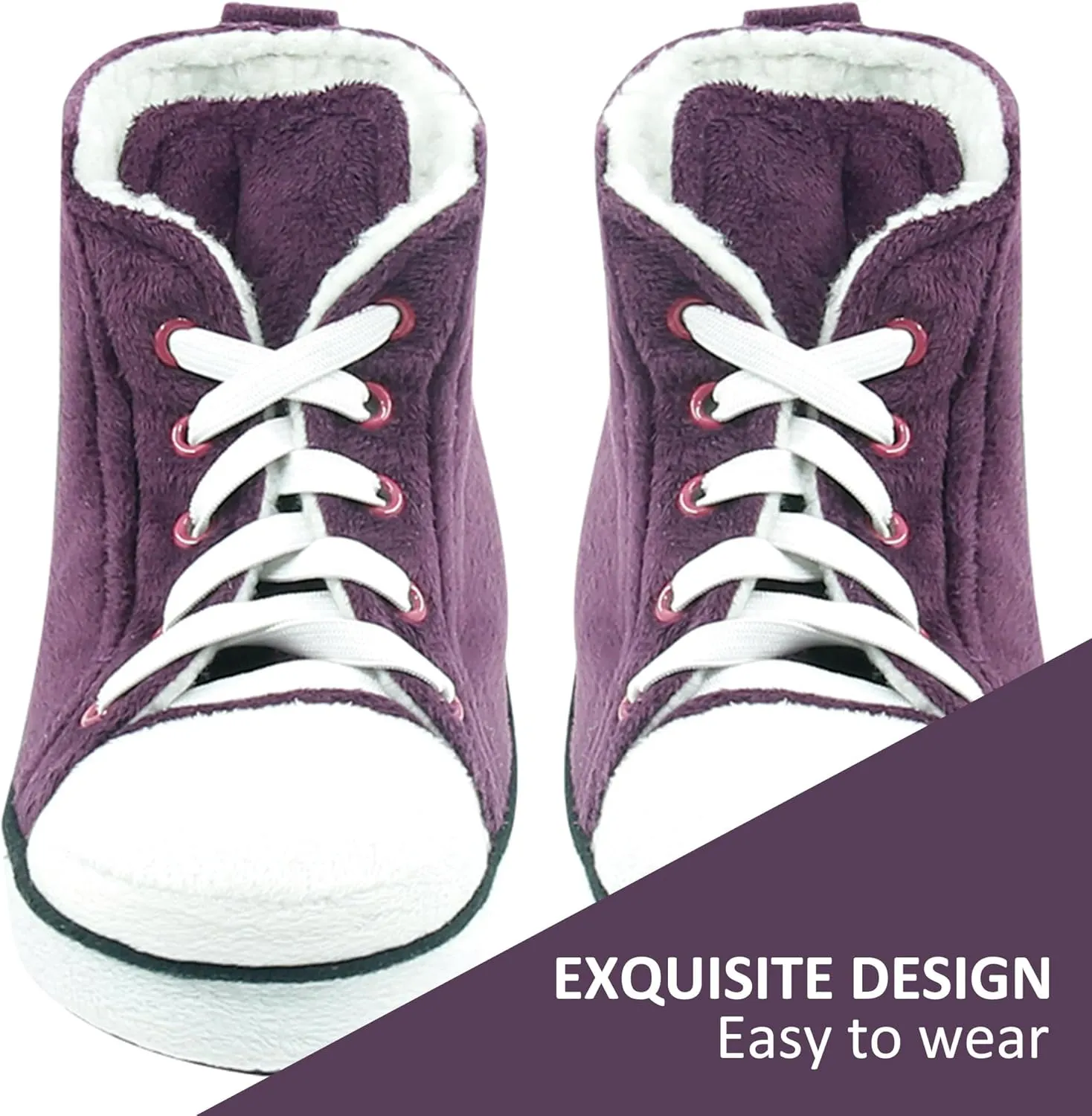 Kids Sneaker Slippers - Soft and Stylish Comfort Cozy House Shoes for Girls and Boys
