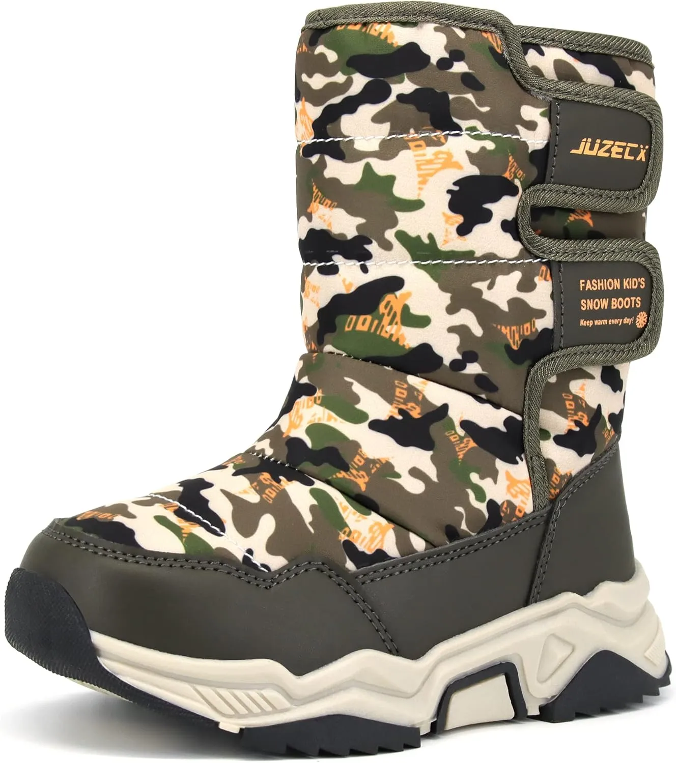 Kids Snow Boots Boys Girls Waterproof Warm Winter Boots Child Toddler Outdoor Non Slip Cold Weather Plush Fluffy Shoes
