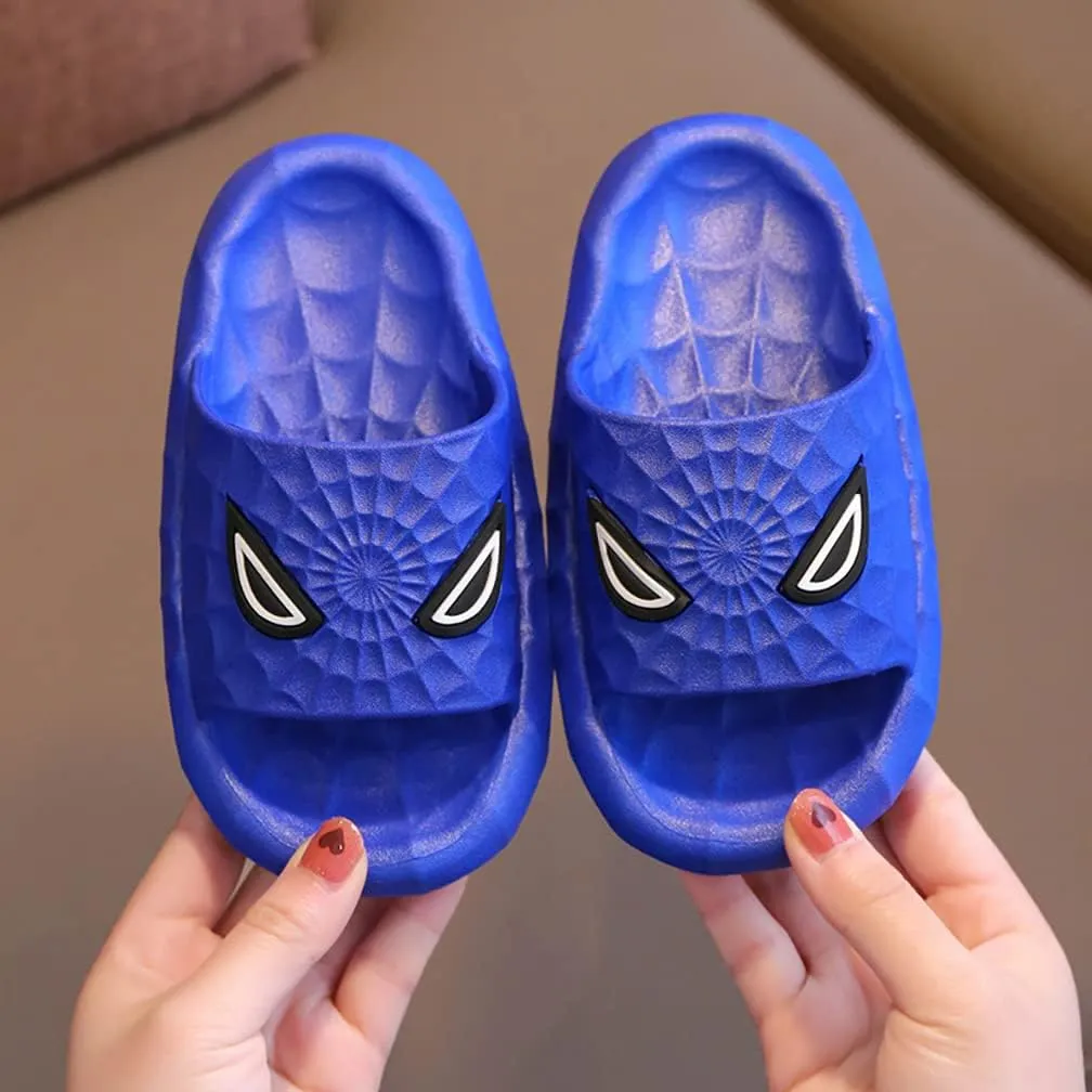 Kids Spider Slides Sandals Boys Girls Non-Slip Shower Pool Slippers Summer Beach Pool Water Shoes
