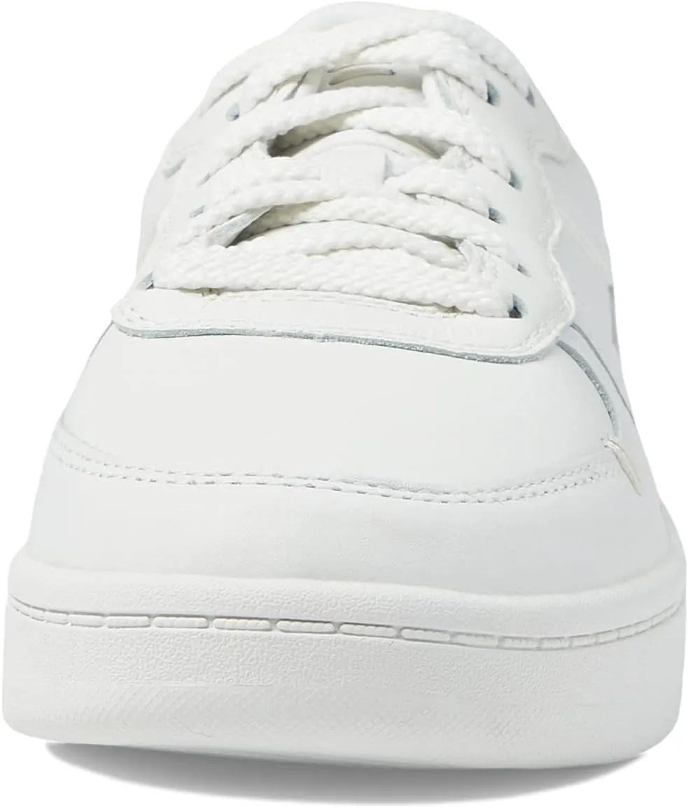 LABEL™ Go-to Low Lace-up Women's Sneakers – Leather & Textile Construction – Round Toe – Flat Silhouette