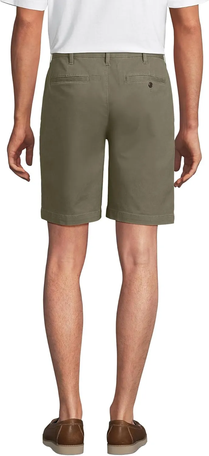 Lands' End Men's Big 9 Inch Comfort Waist Comfort First Knockabout Chino Shorts