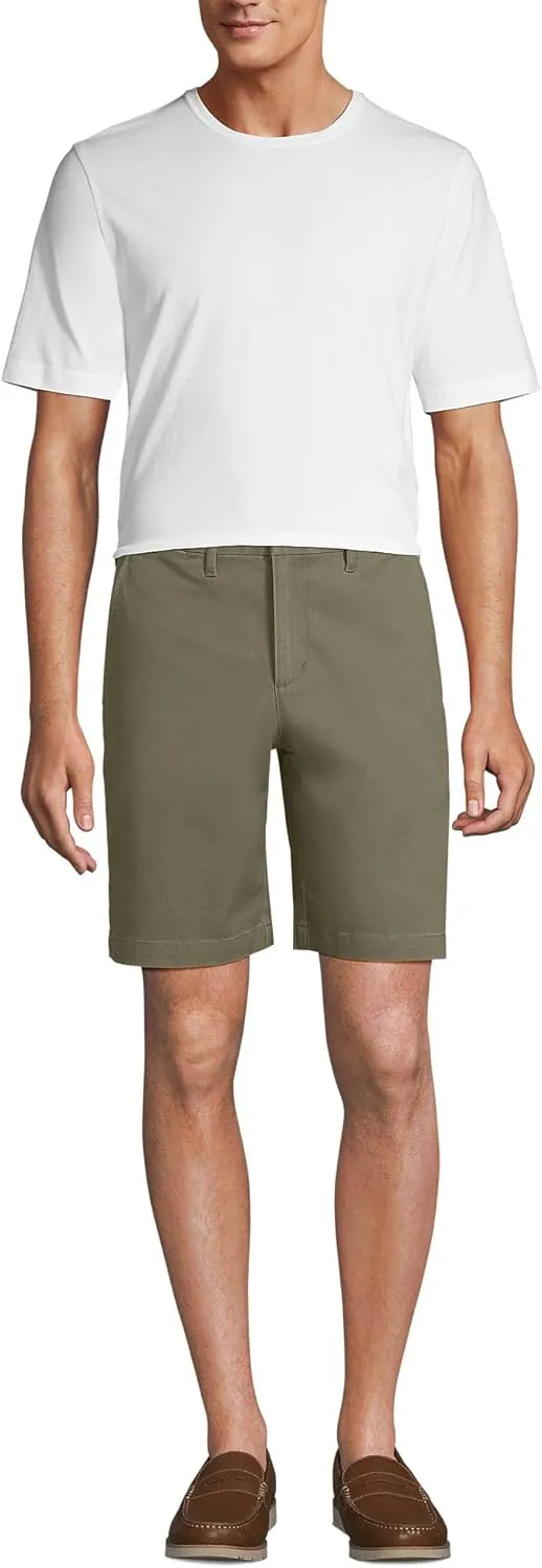 Lands' End Men's Big 9 Inch Comfort Waist Comfort First Knockabout Chino Shorts