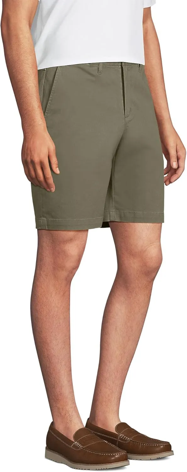 Lands' End Men's Big 9 Inch Comfort Waist Comfort First Knockabout Chino Shorts