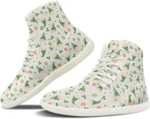 Lightweight Barefoot Shoes for Womens Fashion Comfort Walking Sneakers Anti-Skid Lace-Up Shoes for Athletic US 6-13.5 White Sole
