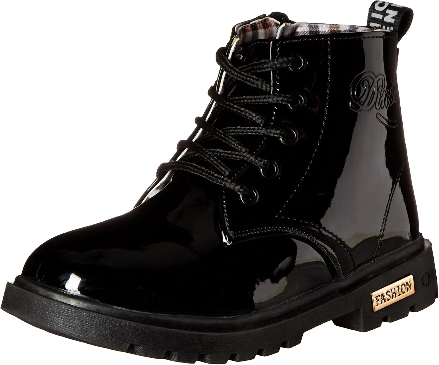 Little Kids Ankle Boots Little Girls Outdoor Combat Toddler Boots Black 1.5 M US Little Kid