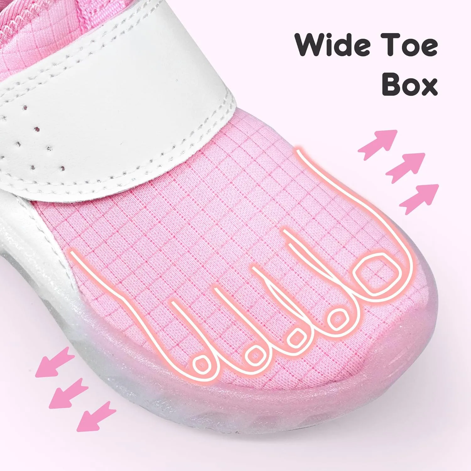 LOUGSIN Boys Girls Light Up Shoes Lightweight Breathable Comfort Tennis Zyteo Walking Running Sneakers for Toddler Little Kids