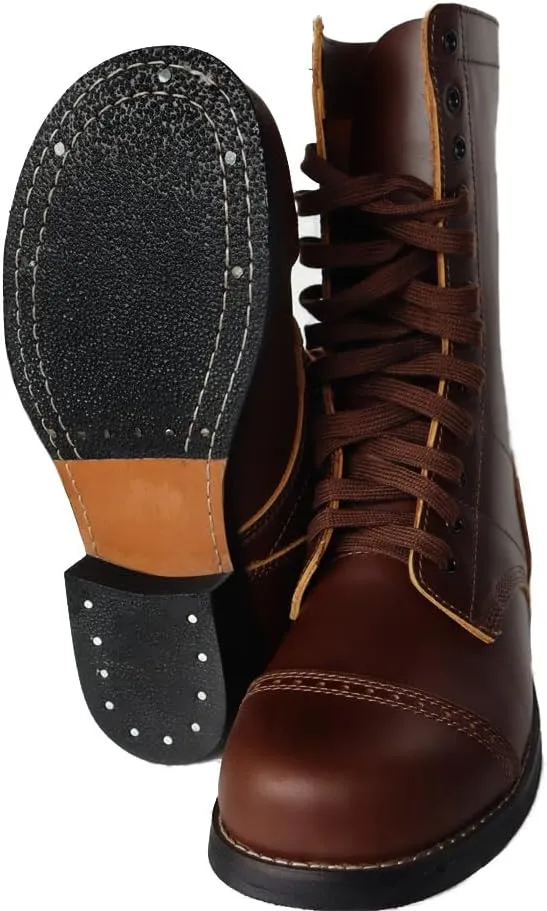 M1942 Long Boots Men's Paratroops Boots Cowhide Land Outdoor Shoes Boots Replica WW2 US