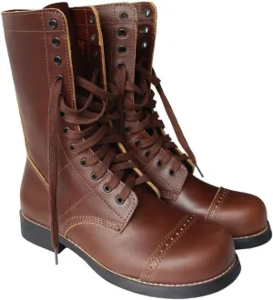 M1942 Long Boots Men's Paratroops Boots Cowhide Land Outdoor Shoes Boots Replica WW2 US