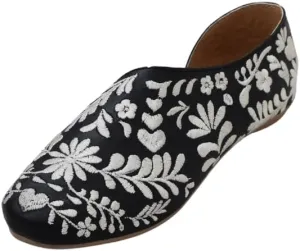 Macarena Collection Sandals women Huarache Sandal Colorful Leather Mexican Comfort Walking Handcrafted Leather Embroidered Flats - Mexican Artisan Design Maky
