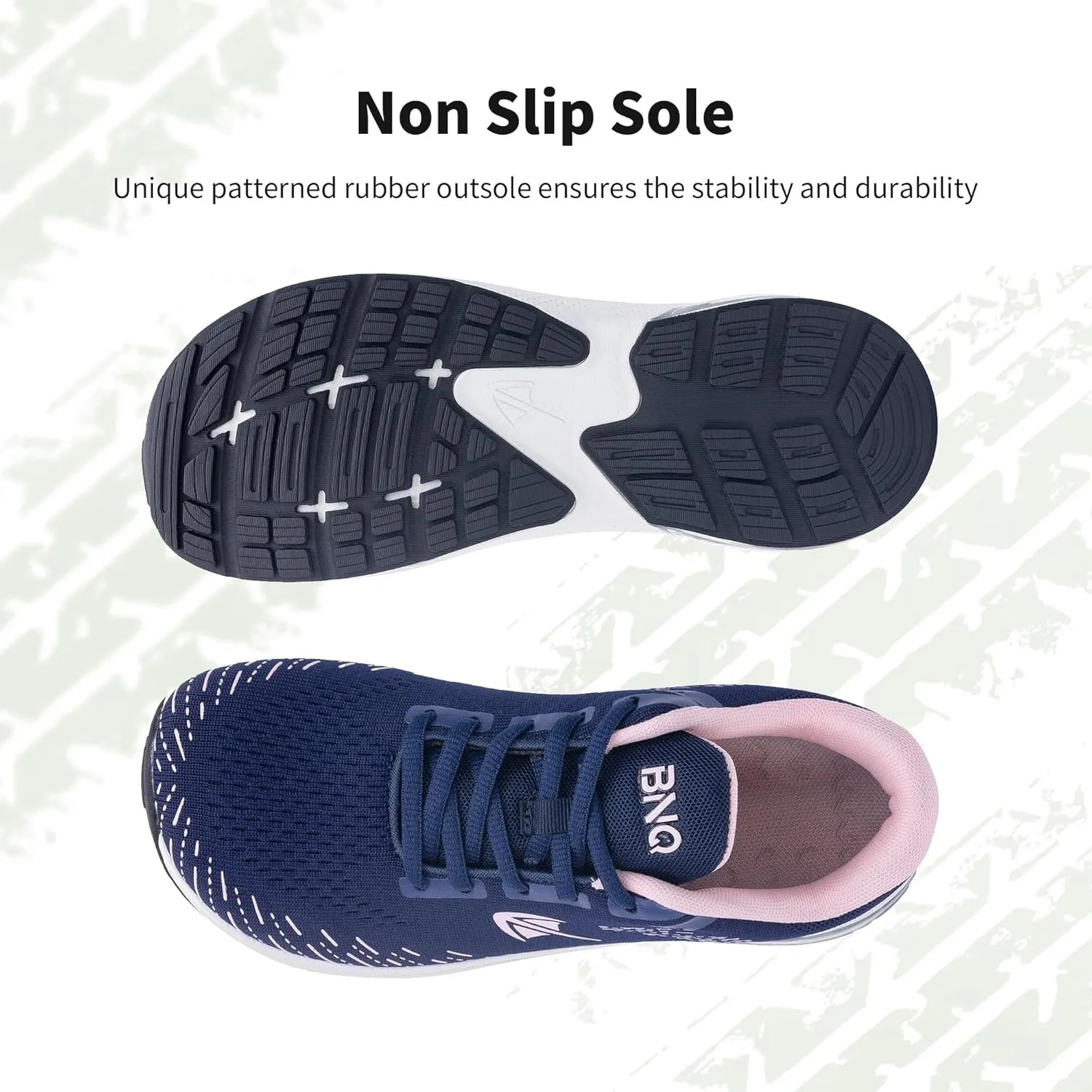 MAFEKE Womens Wide Toe Box Running Shoes Air Arch Support Tennis Athletic Sneakers Orthotic Walking Shoes for Plantar Fasciitis Pain Relief US 6-11