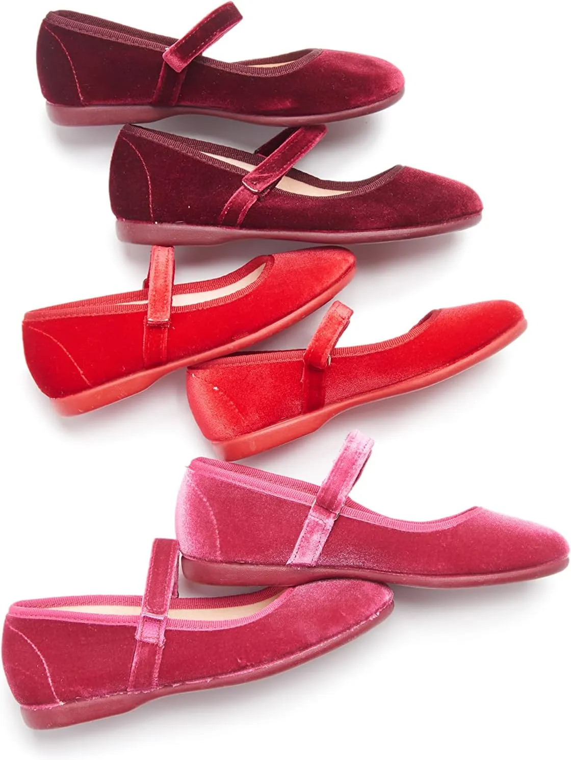 Mary Jane Shoes for Girls – Classic & Comfortable Dress Shoes for Toddlers & Kids – Perfect Flats for School, Play, and Special Occasions (Velvet)