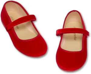 Mary Jane Shoes for Girls – Classic & Comfortable Dress Shoes for Toddlers & Kids – Perfect Flats for School, Play, and Special Occasions (Velvet)