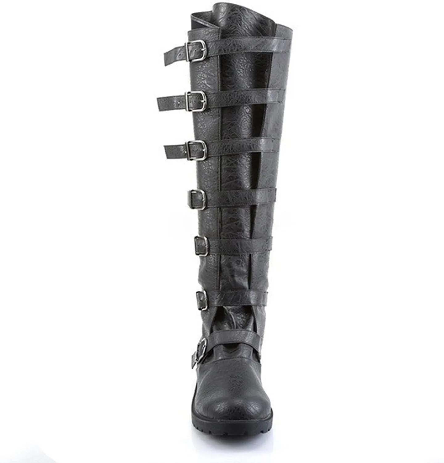 Medieval Pirate Boots Men's Renaissance Boots Halloween PU Leather Costume Boot Gothic Cosplay Shoes