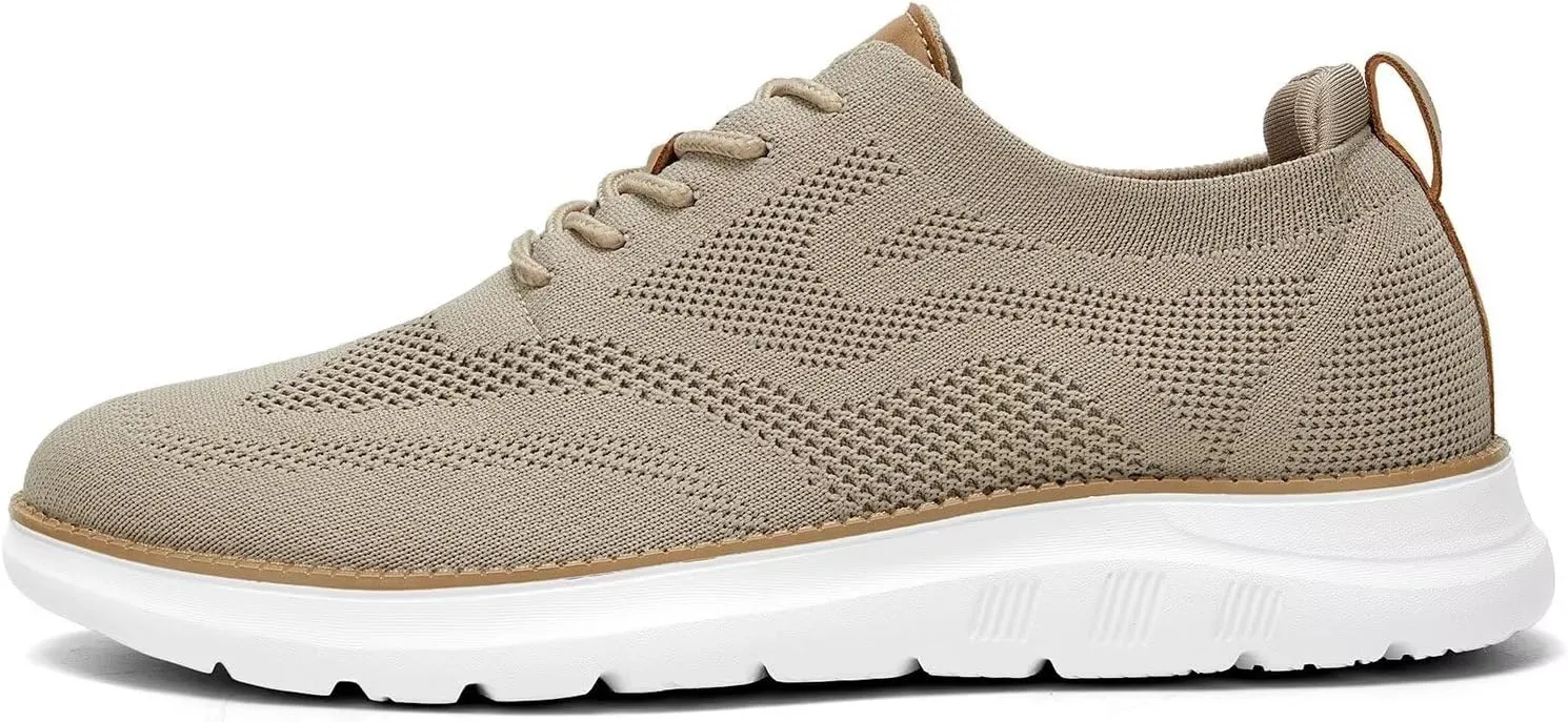 Mens Casual Dress Oxfords Shoes Fashion Mesh Work Business Walking Sneakers Comfortable Lightweight Soft Sole