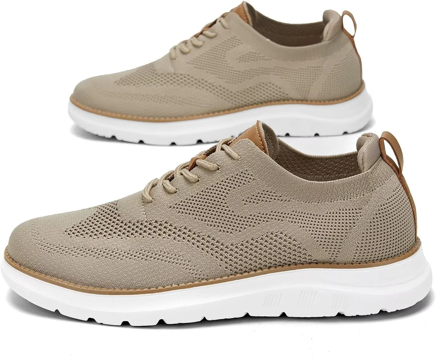 Mens Casual Dress Oxfords Shoes Fashion Mesh Work Business Walking Sneakers Comfortable Lightweight Soft Sole
