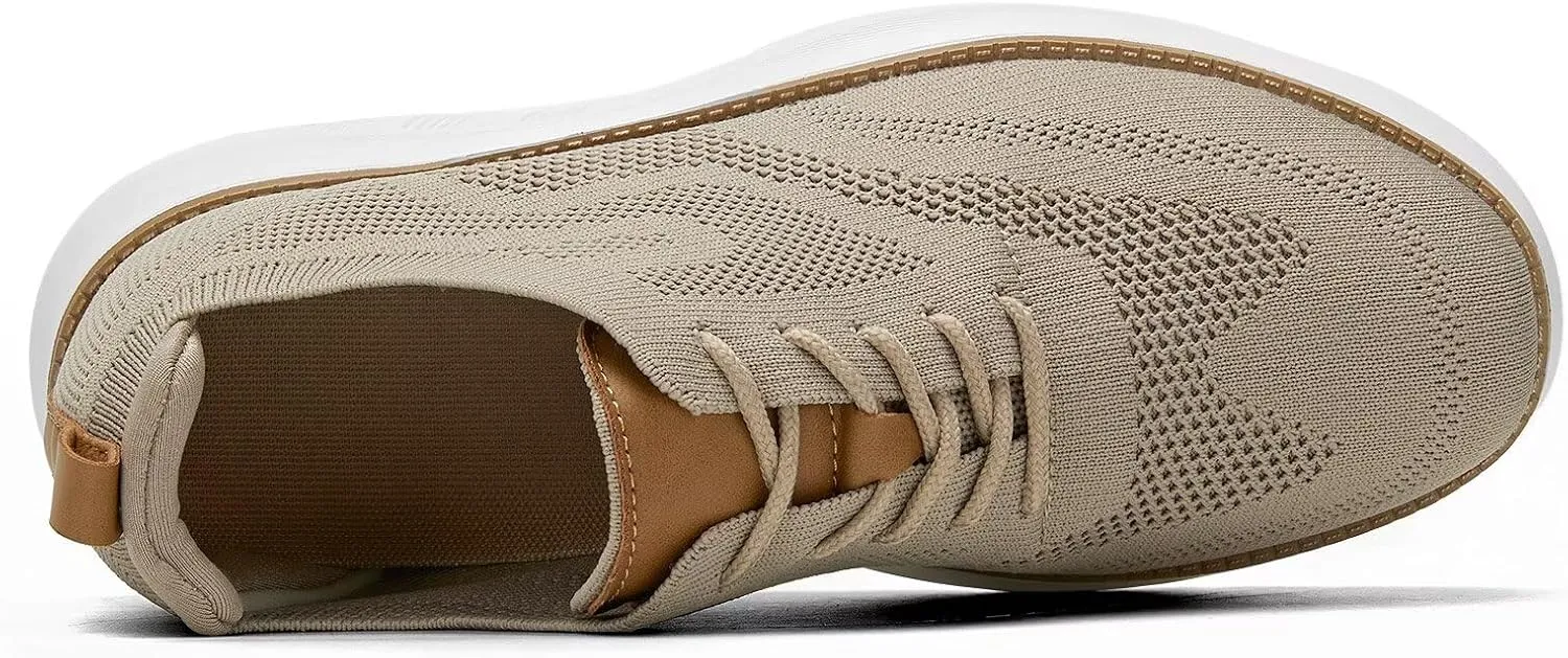 Mens Casual Dress Oxfords Shoes Fashion Mesh Work Business Walking Sneakers Comfortable Lightweight Soft Sole