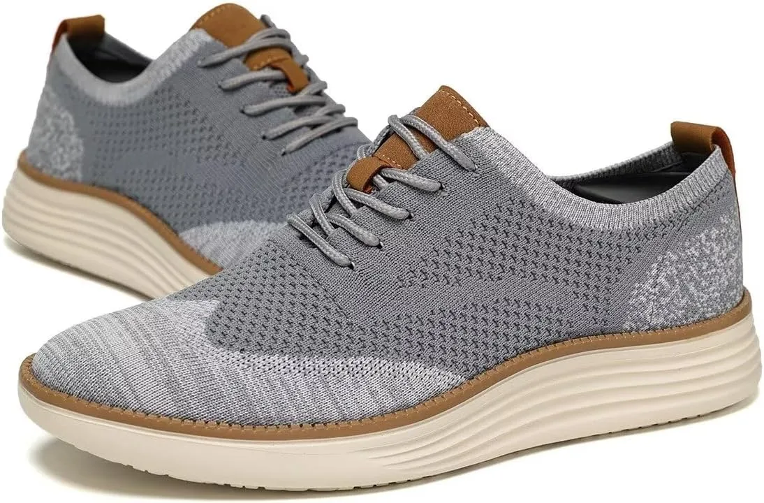 Mens Casual Dress Shoes Fashion Walking Sneakers Mesh Business Oxfords Work Lightweight Soft Sole Zapatos
