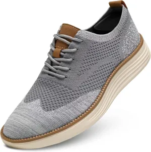 Mens Casual Dress Shoes Fashion Walking Sneakers Mesh Business Oxfords Work Lightweight Soft Sole Zapatos