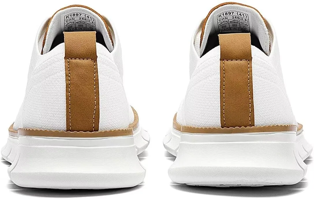 Men's Casual Fashion Sneakers Dress Oxfords Business Walking Shoes Mesh Work Comfortable Lightweight Soft Sole