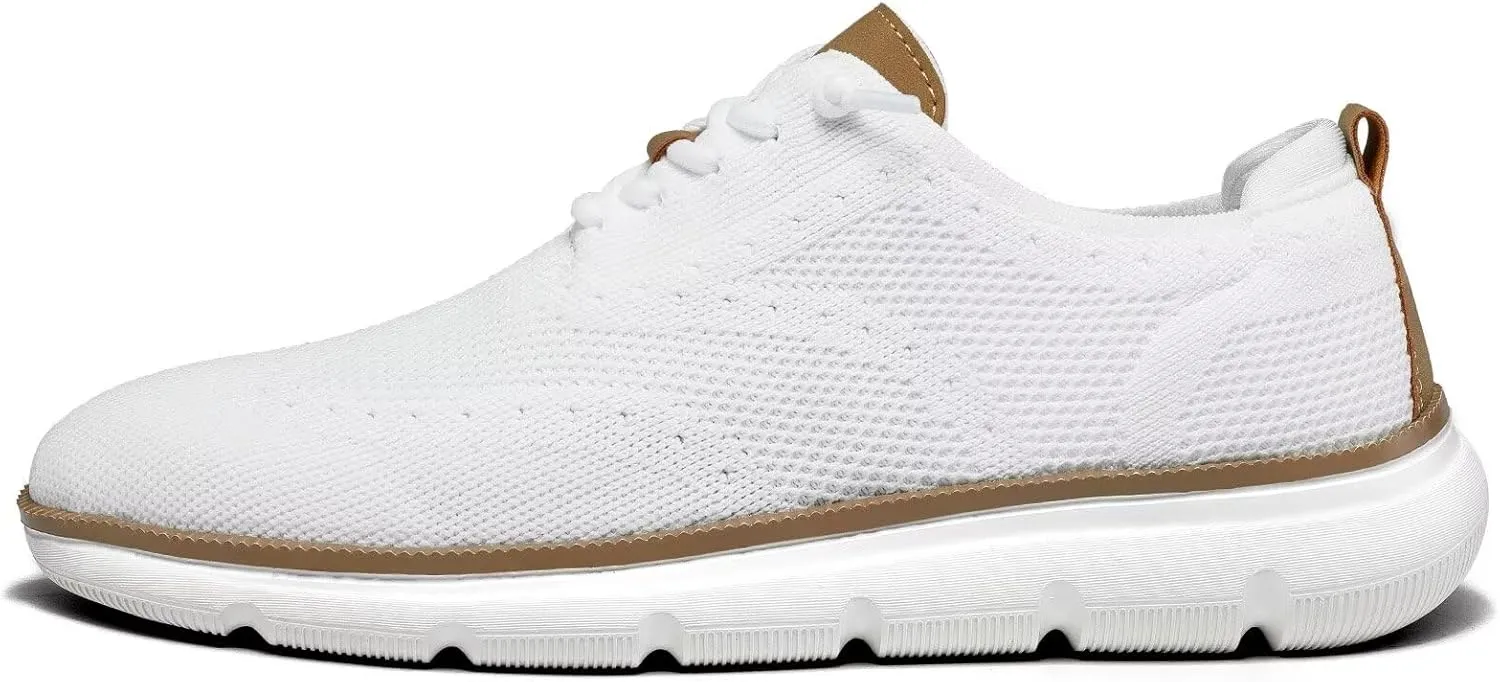 Men's Casual Fashion Sneakers Dress Oxfords Business Walking Shoes Mesh Work Comfortable Lightweight Soft Sole