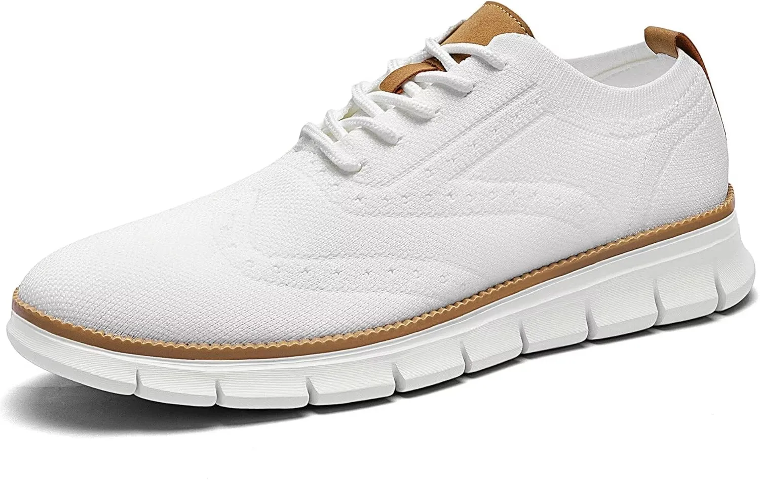 Men's Casual Fashion Sneakers Dress Oxfords Business Walking Shoes Mesh Work Comfortable Lightweight Soft Sole
