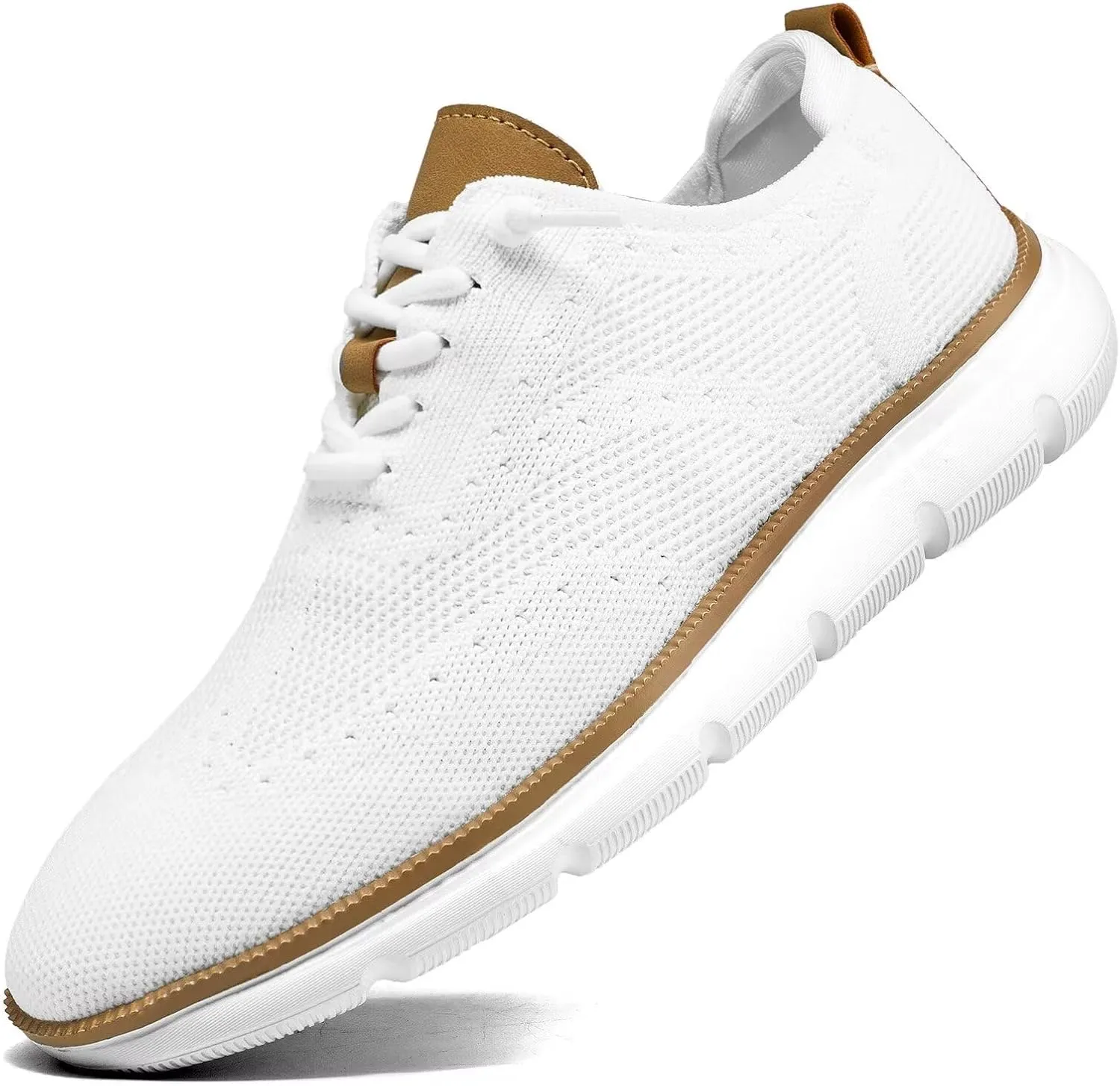 Men's Casual Fashion Sneakers Dress Oxfords Business Walking Shoes Mesh Work Comfortable Lightweight Soft Sole