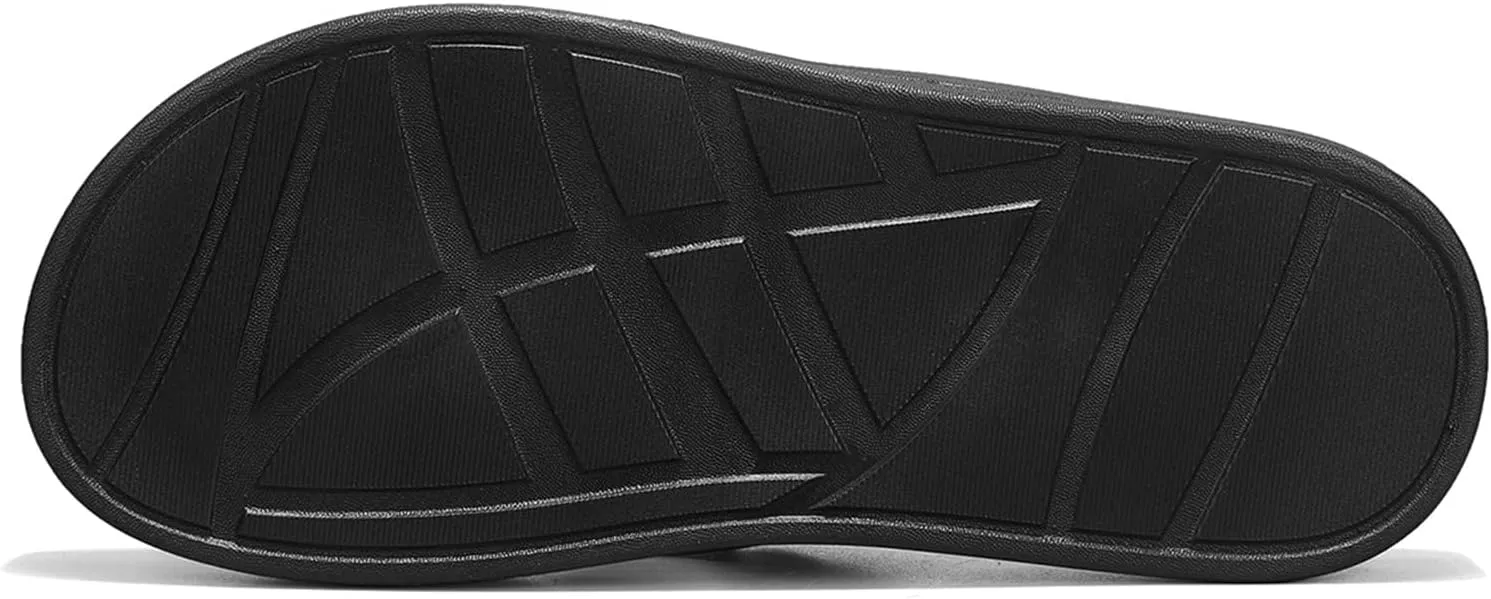 Mens Flip Flops Comfortable Walking Thong Sandals Non Slip Open-Toe Lightweight Summer Beach Slippers Indoor and Outdoor