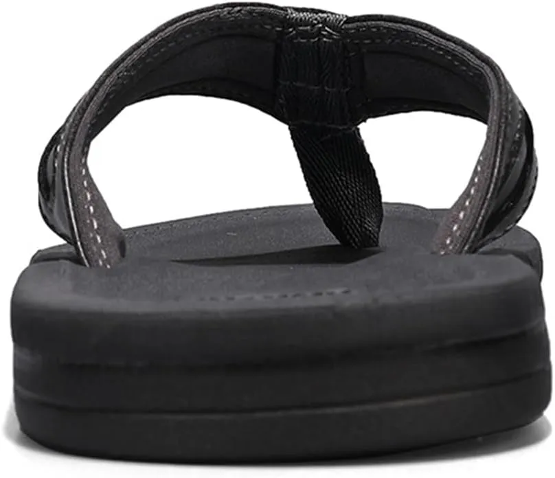 Mens Flip Flops Comfortable Walking Thong Sandals Non Slip Open-Toe Lightweight Summer Beach Slippers Indoor and Outdoor