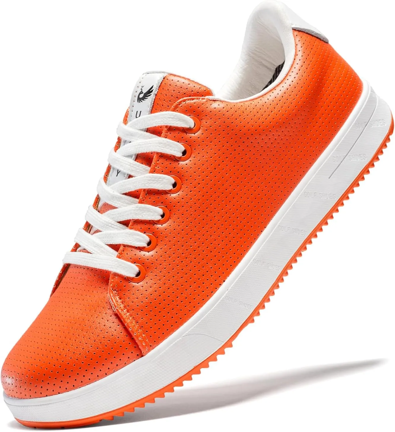 Men's Golf Shoes Professional Spikeless Leather Sneakers Non Slip Low Top Lightweight Comfort Travel Walking Shoes