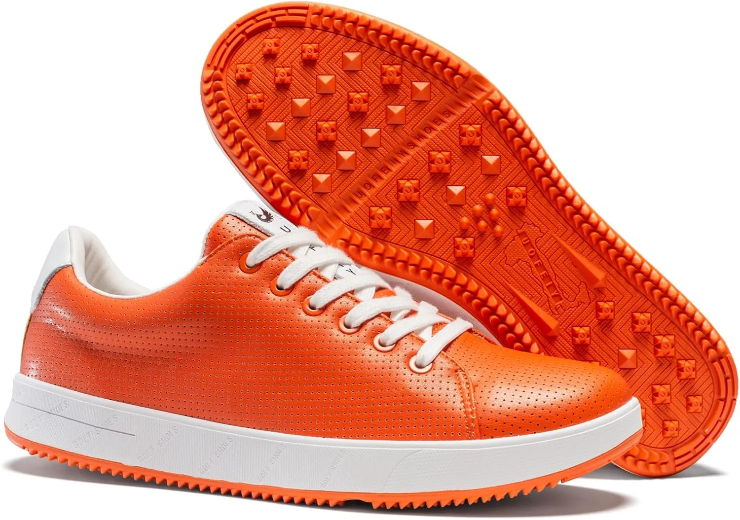 Men's Golf Shoes Professional Spikeless Leather Sneakers Non Slip Low Top Lightweight Comfort Travel Walking Shoes