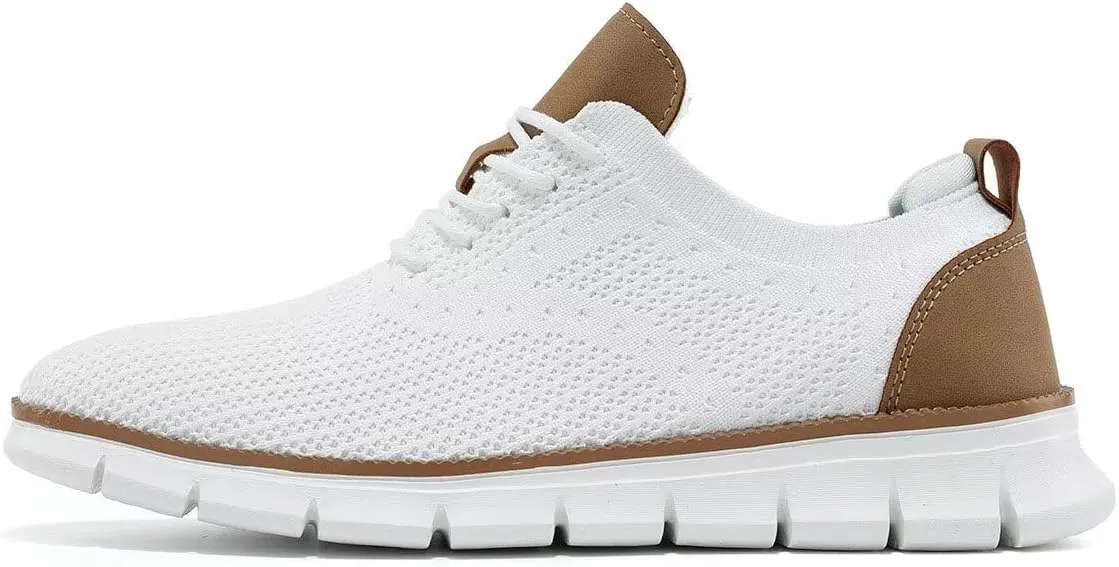 Men's Oxfords Business Shoes Fashion Mesh Casual Dress Walking Sneakers Comfortable Lightweight Soft Sole