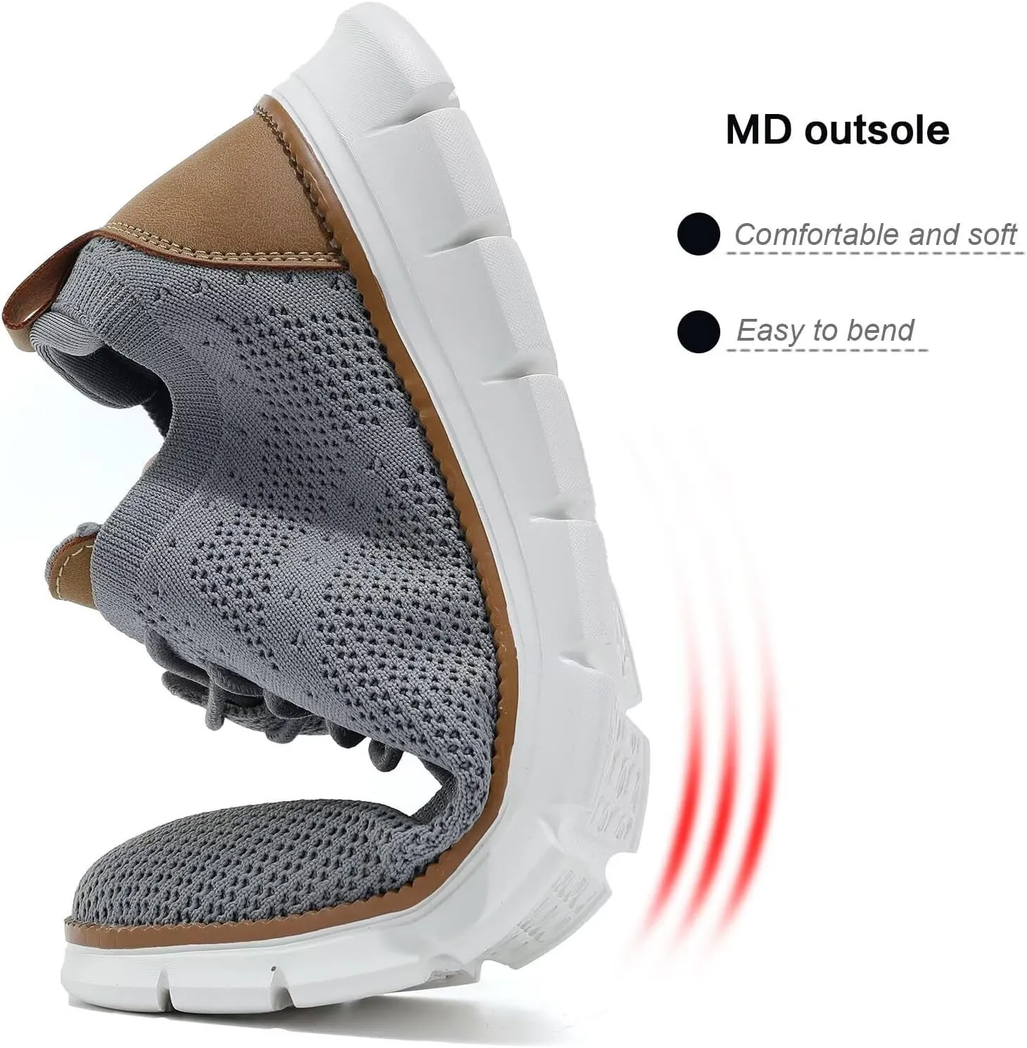 Men's Oxfords Business Shoes Fashion Mesh Casual Dress Walking Sneakers Comfortable Lightweight Soft Sole