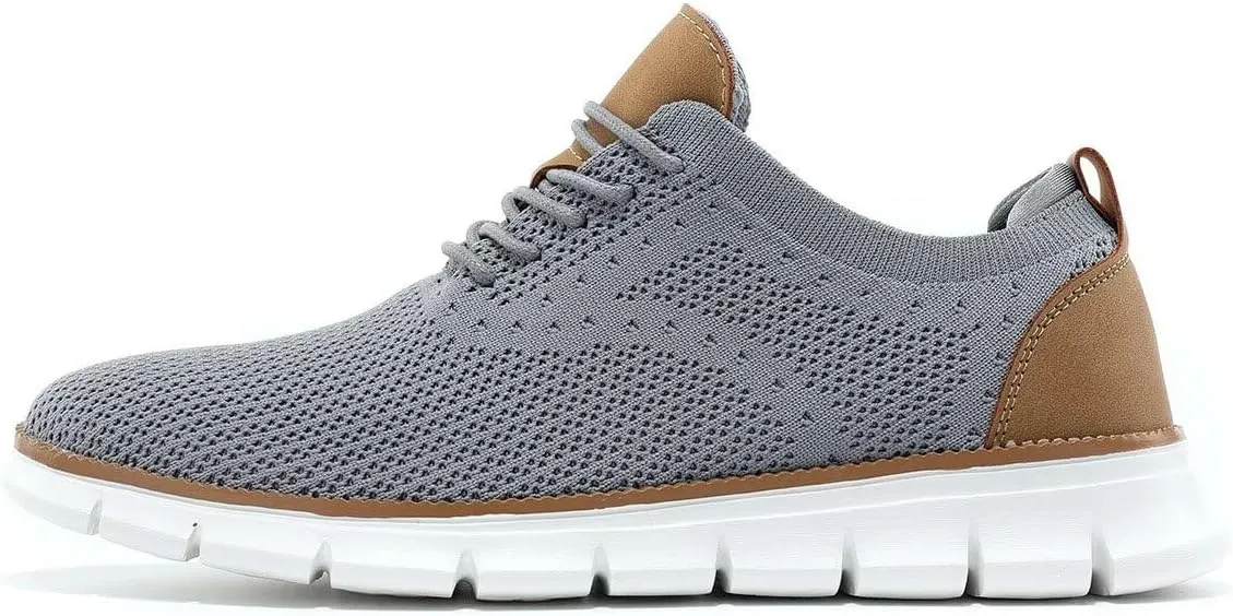 Men's Oxfords Business Shoes Fashion Mesh Casual Dress Walking Sneakers Comfortable Lightweight Soft Sole
