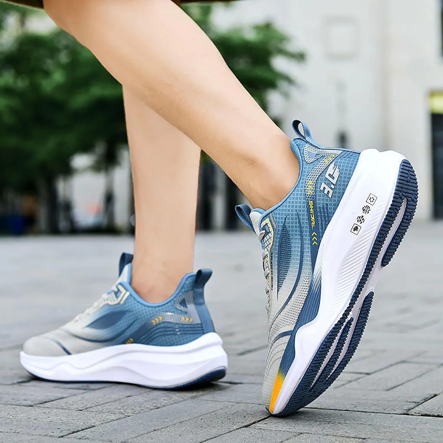 Men's Road-Running-Shoes Walking Fashion Athletic Sneakers Mesh Working Gym Comfort Lightweight Soft Sole Shoes
