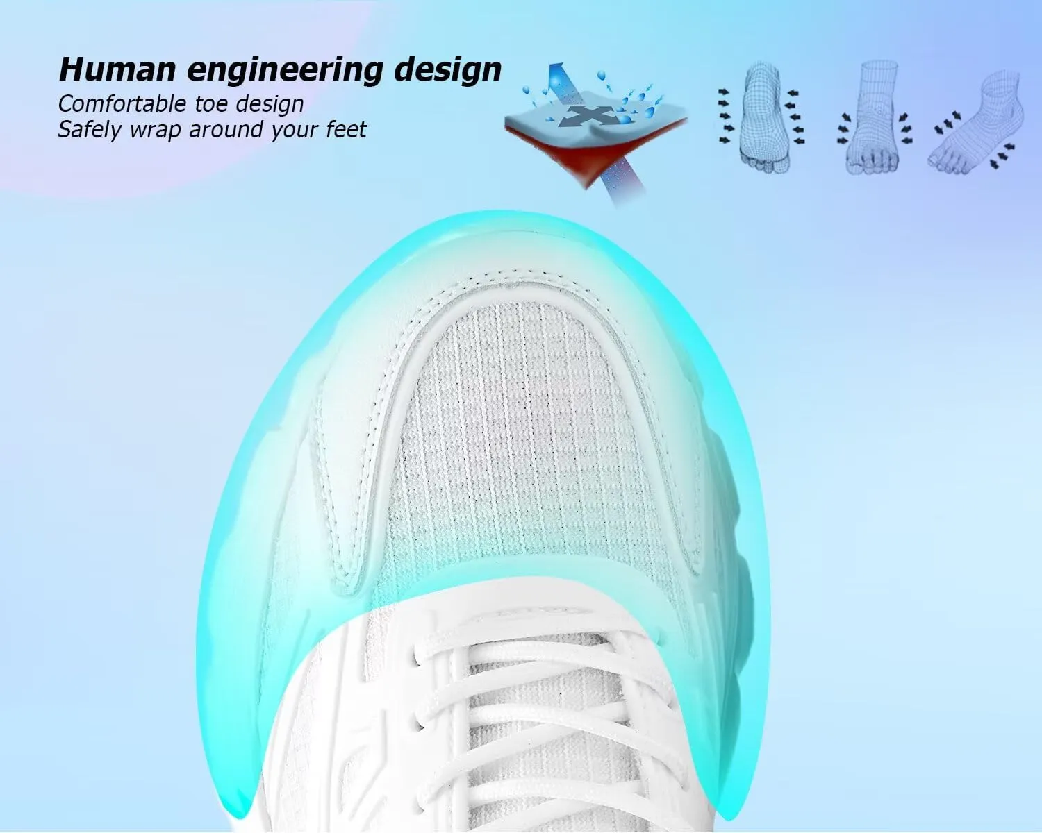 Men's Road-Running-Shoes Walking Shoes Fashion Athletic Sneakers Working Gym Comfort Lightweight Mesh Shoes.