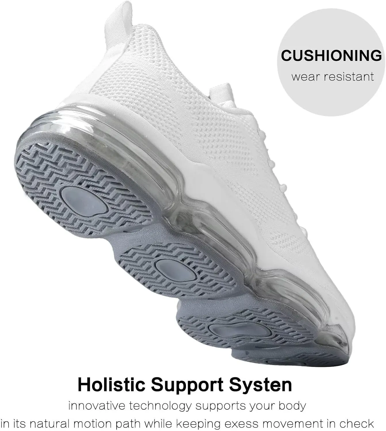 Mens Running Shoes Air Low Top Comfort Walking Lace Up Sneakers Breathable Fashion Tennis Sport Gym Fitness Cross Trainers