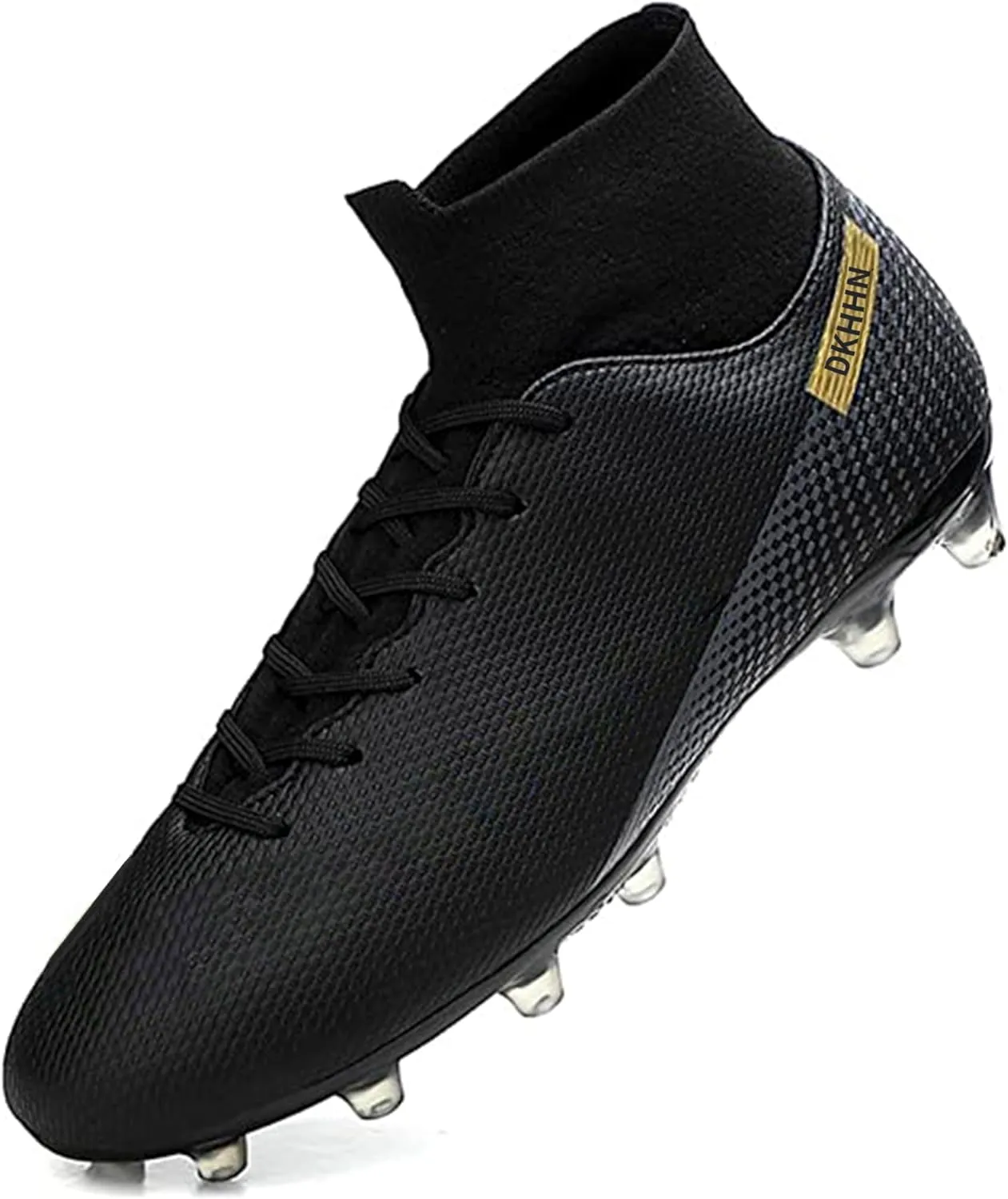 Men's Soccer Shoes Football Cleats Outdoor High-Tops Lace-Up Non-Slip Spikes AG/FG Boots Wide Training Sneaker