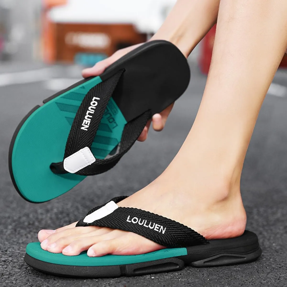 Men's Soft Comfy Flip Flop Slide Sandals - Non-Slip and Stylish Summer Beach Footwear