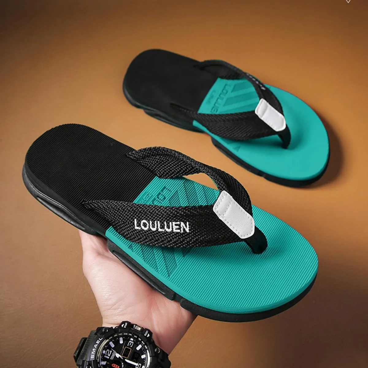 Men's Soft Comfy Flip Flop Slide Sandals - Non-Slip and Stylish Summer Beach Footwear