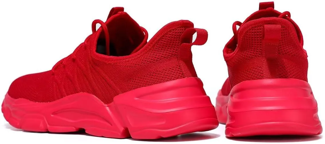 Mens Walking Shoes Running Tennis Sneakers Mesh Lightweight Breathable Trainers Casual Comfortable Soft Sole Work Gym