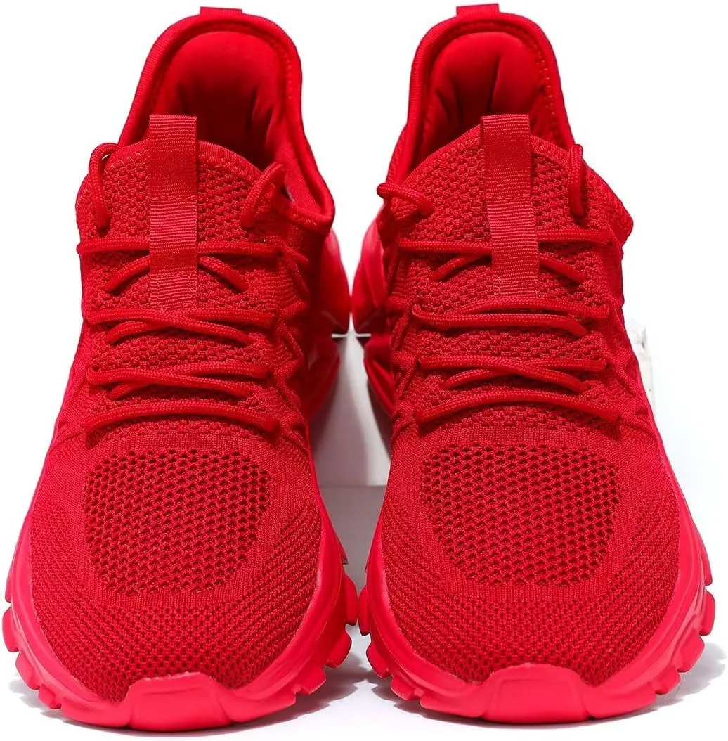 Mens Walking Shoes Running Tennis Sneakers Mesh Lightweight Breathable Trainers Casual Comfortable Soft Sole Work Gym