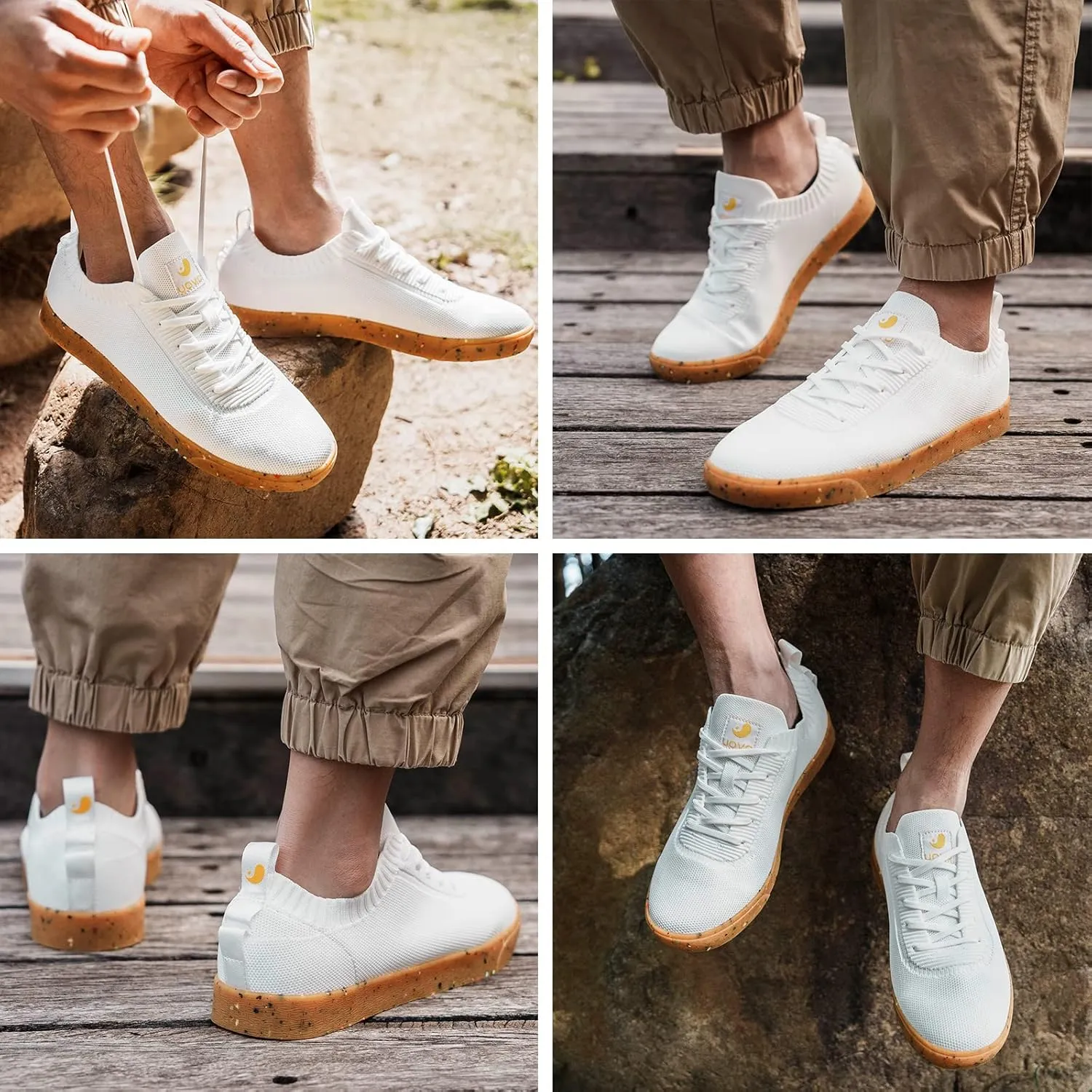 Men's Waterproof Casual Shoes Fashion Sneakers Mesh Knit Upper Breathable Comfort Athleisure Business Shoes for Male