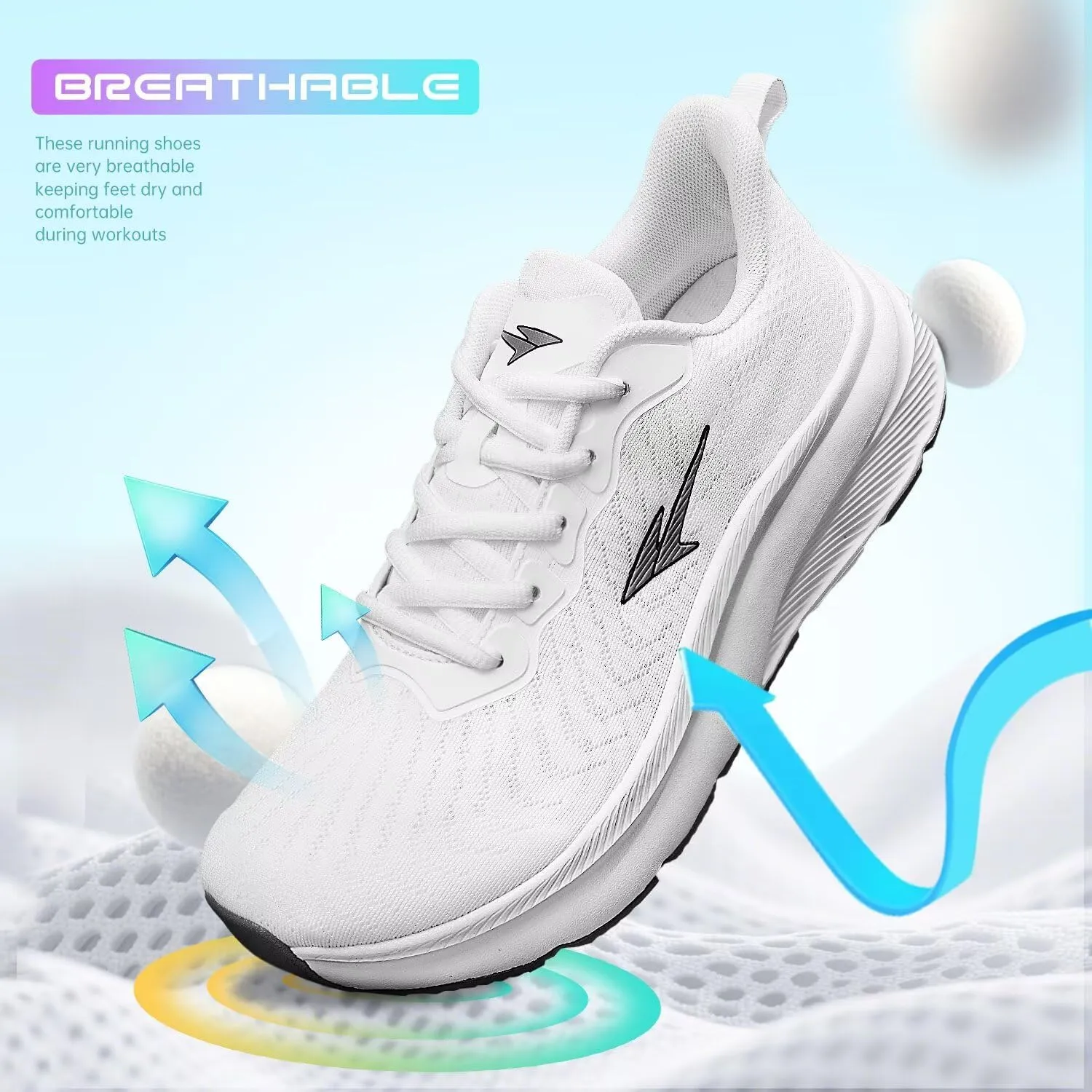 Mens Wide Toe Box Running Shoes Casual Walking Sneakers Tennis Comfortable Athletic Sport Gym Workout Soft Sole