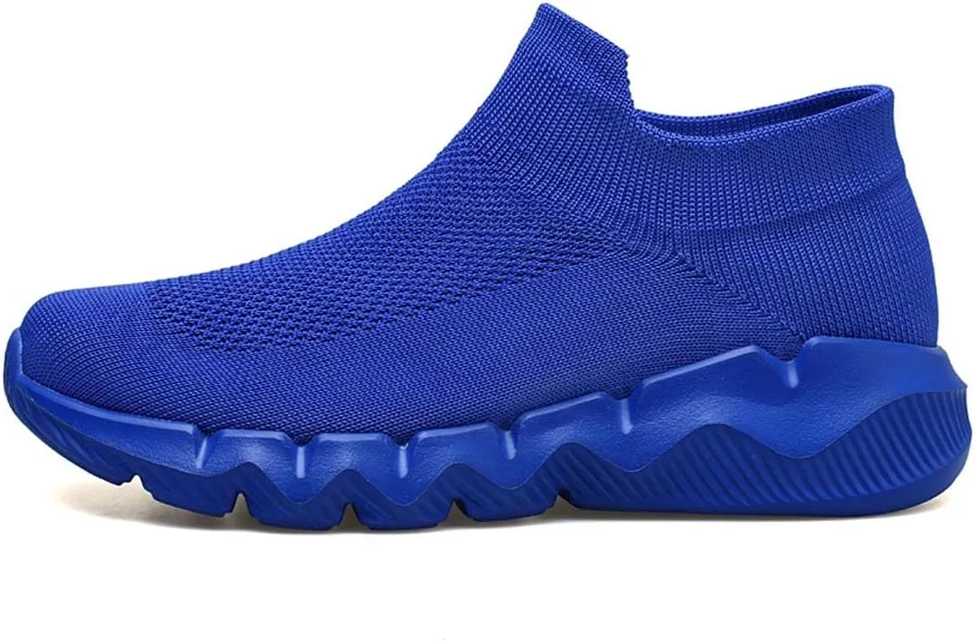Men's Women's Knitted Mesh Fashion Breathable Ankle-High Road Running Shoes Soft Sneakers Shoes Trainers Shoes