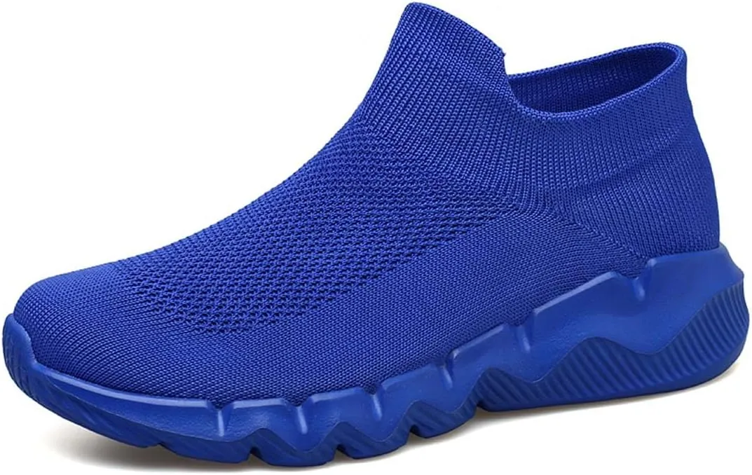 Men's Women's Knitted Mesh Fashion Breathable Ankle-High Road Running Shoes Soft Sneakers Shoes Trainers Shoes