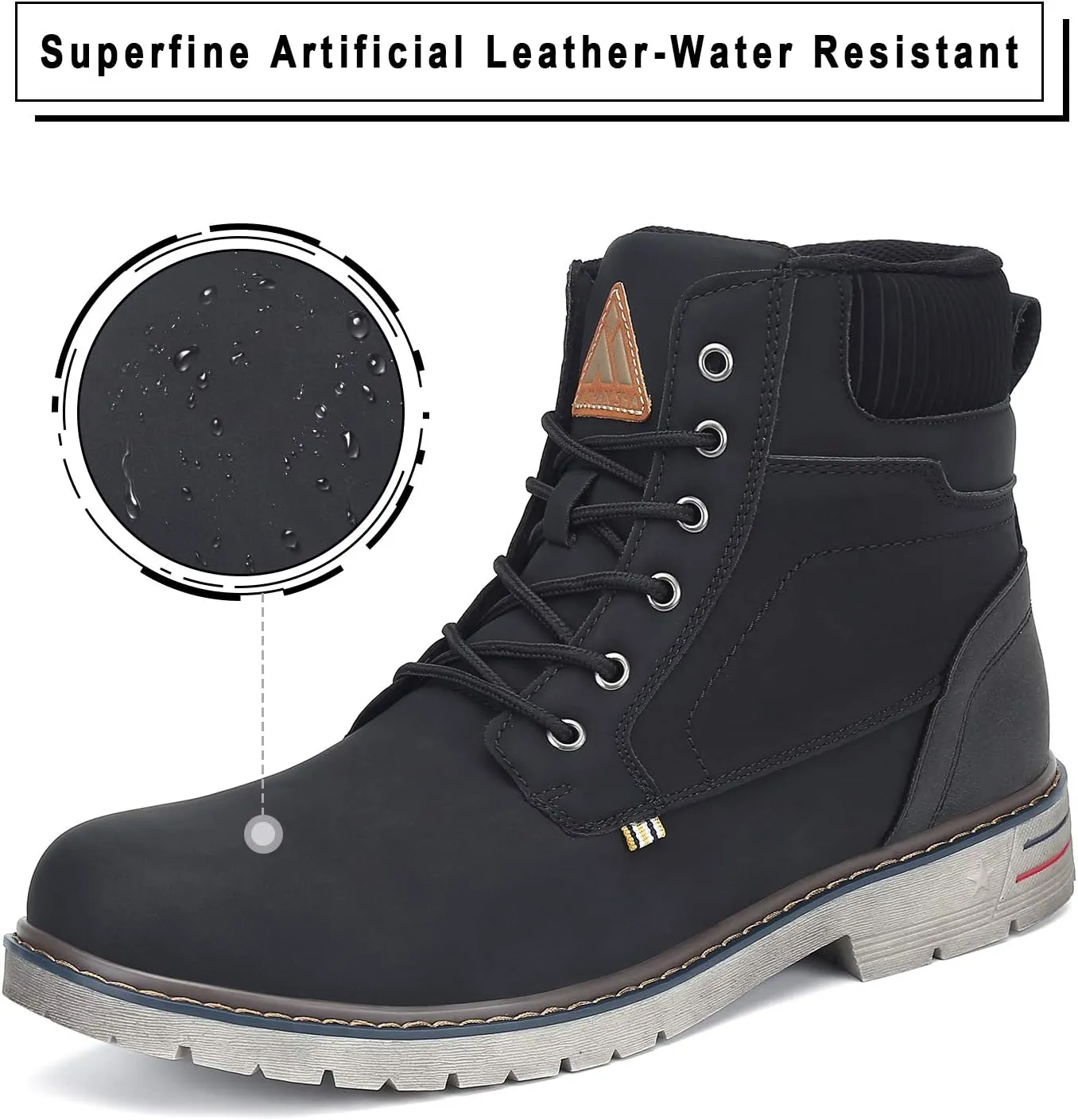 Mishansha Men's Women's Mid Hiking Boots Outdoor Water Resistant Non-Slip Casual Boot