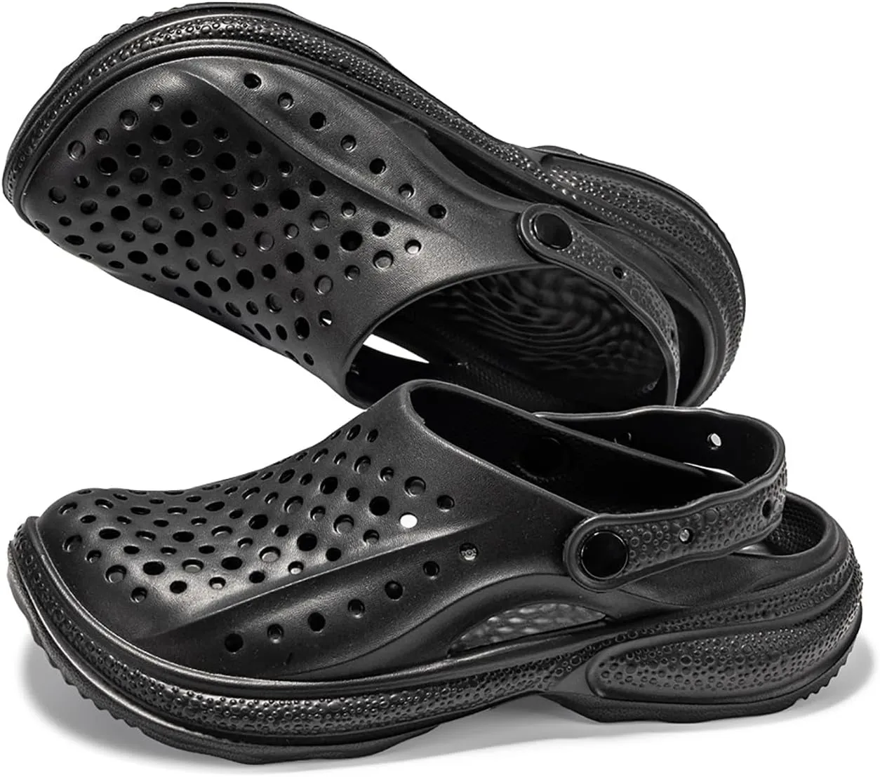 Mnplciea Mens Arch Support Clogs Lightweight Garden Shoes Comfort Slip On Sandals