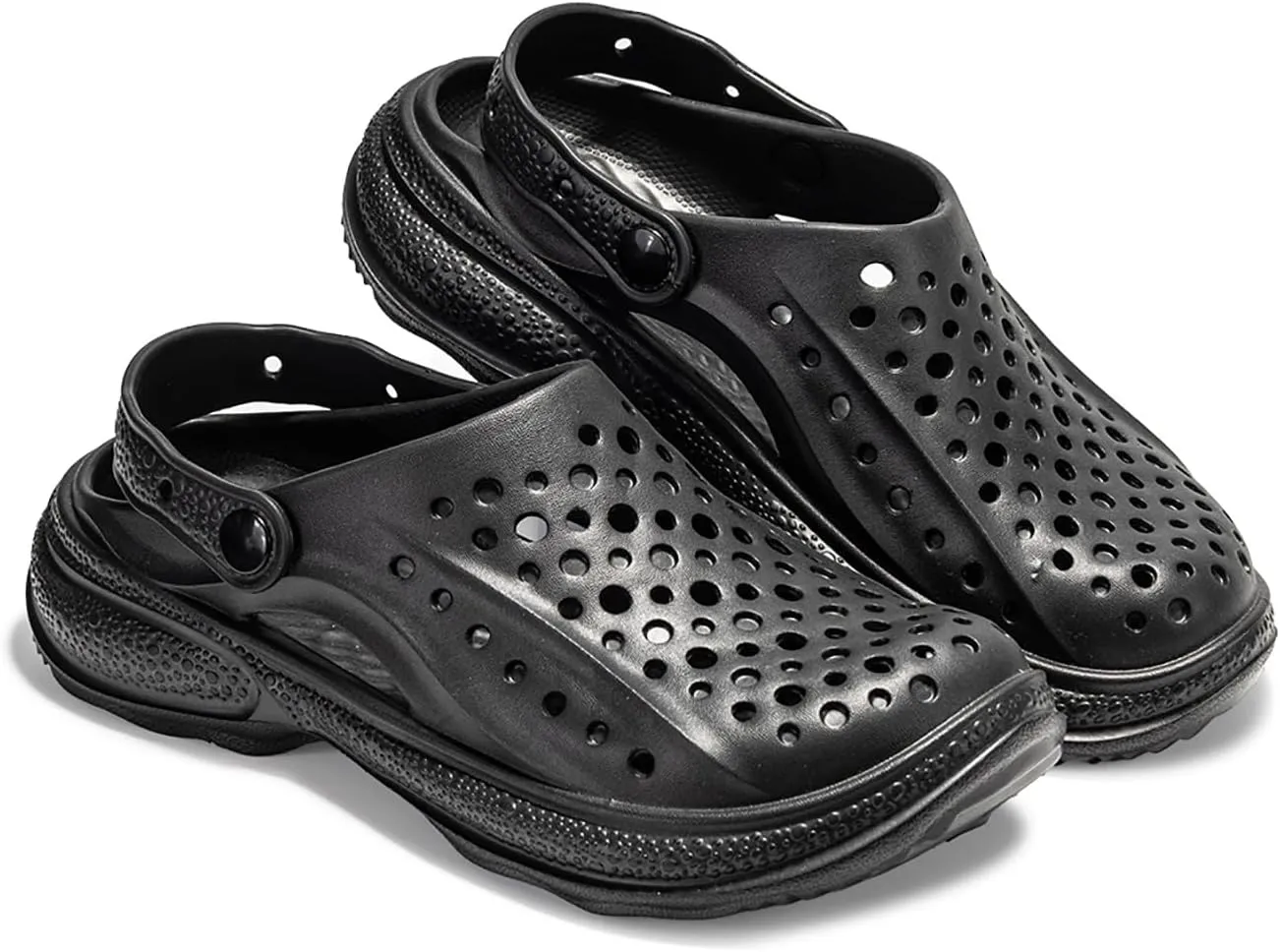 Mnplciea Mens Arch Support Clogs Lightweight Garden Shoes Comfort Slip On Sandals