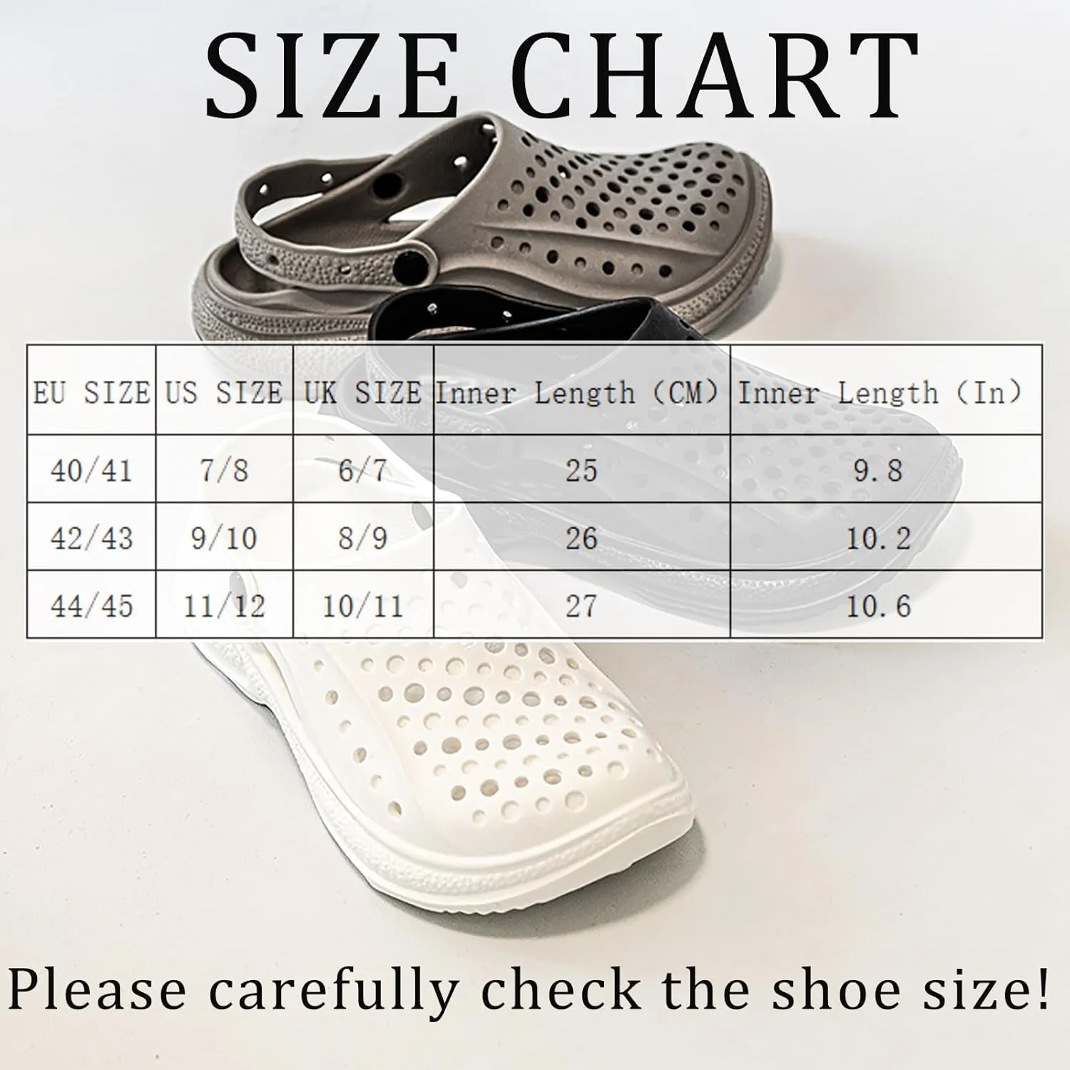 Mnplciea Mens Arch Support Clogs Lightweight Garden Shoes Comfort Slip On Sandals