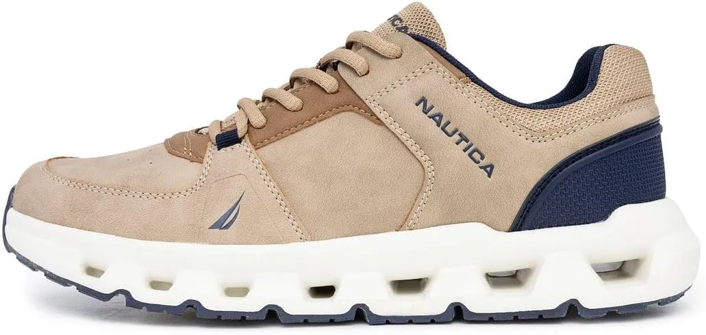 Nautica Mens Running Sneakers Sport Fashion Lace-Up Athletic Soft Shoes for Gym Tennis Men – Cushioned, Breathable, Lightweight & Comfortable